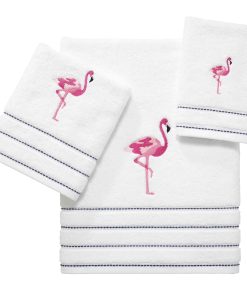 Izod Flamingo 3-Piece Towel Set - Towel 3pc Set - B/H/FT