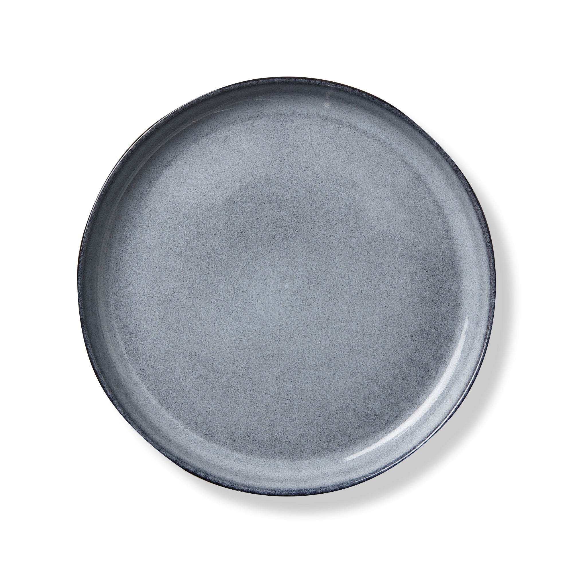 Logan Salad Plate Stoneware Dishwasher Safe Light Blue, 9.5. inch.