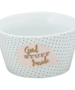 10 Strawberry Street 'Good Stuff Inside' Polkadot Porcelain Goodies Bowl (Set of 4)