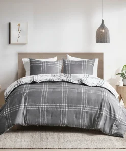 Intelligent Design Nathan Plaid Reversible Comforter Set