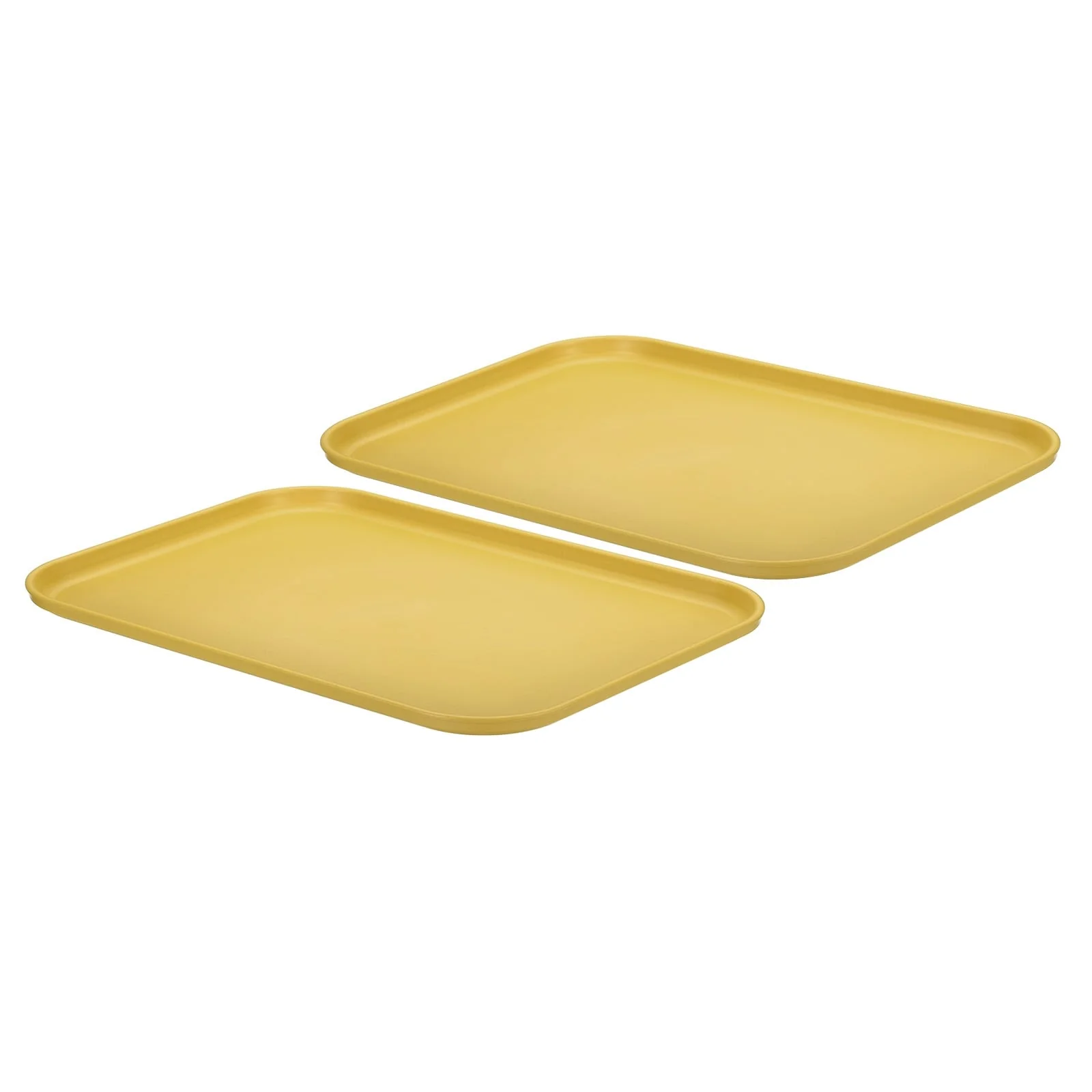 2Pcs Plastic Fast Food Serving Tray 15" x 10.6", Serving Platter - 15" x 10.6"