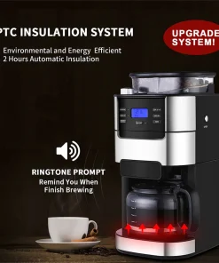 10-Cup Coffee Maker, Drip Coffeemaker,Coffee Brewer Machine - 8' x 11'