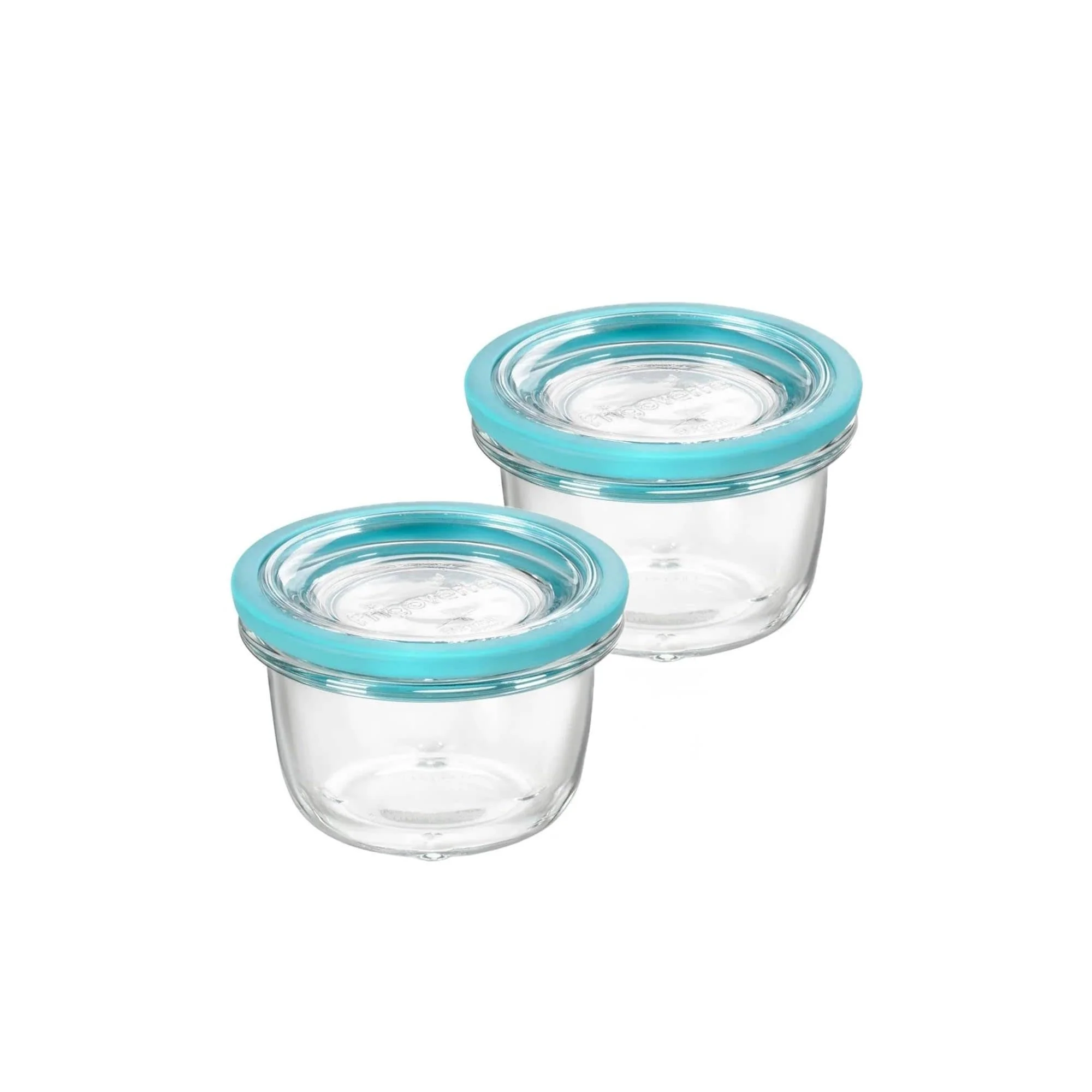 Bormioli Rocco Set of 2 Frigoverre Future Round Containers