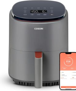 COSORI 2.1Qt Air Fryer, Small 4-in-1 Air Fryer Perfect for Simple Meals and Snack, Easy to Leftover Food to Crispy, 97% Less Oil, 30 In-App Recipes, Nonstick & Dishwasher Safe Basket