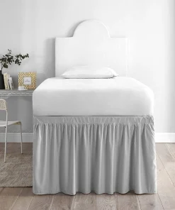 Bed Skirt Twin XL (3 Panel Set) - Glacier Gray