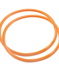 2pcs 34cm Silicone Pressure Cookers Gasket Sealing Ring Replacement - Orange - 34cm/13.4"
