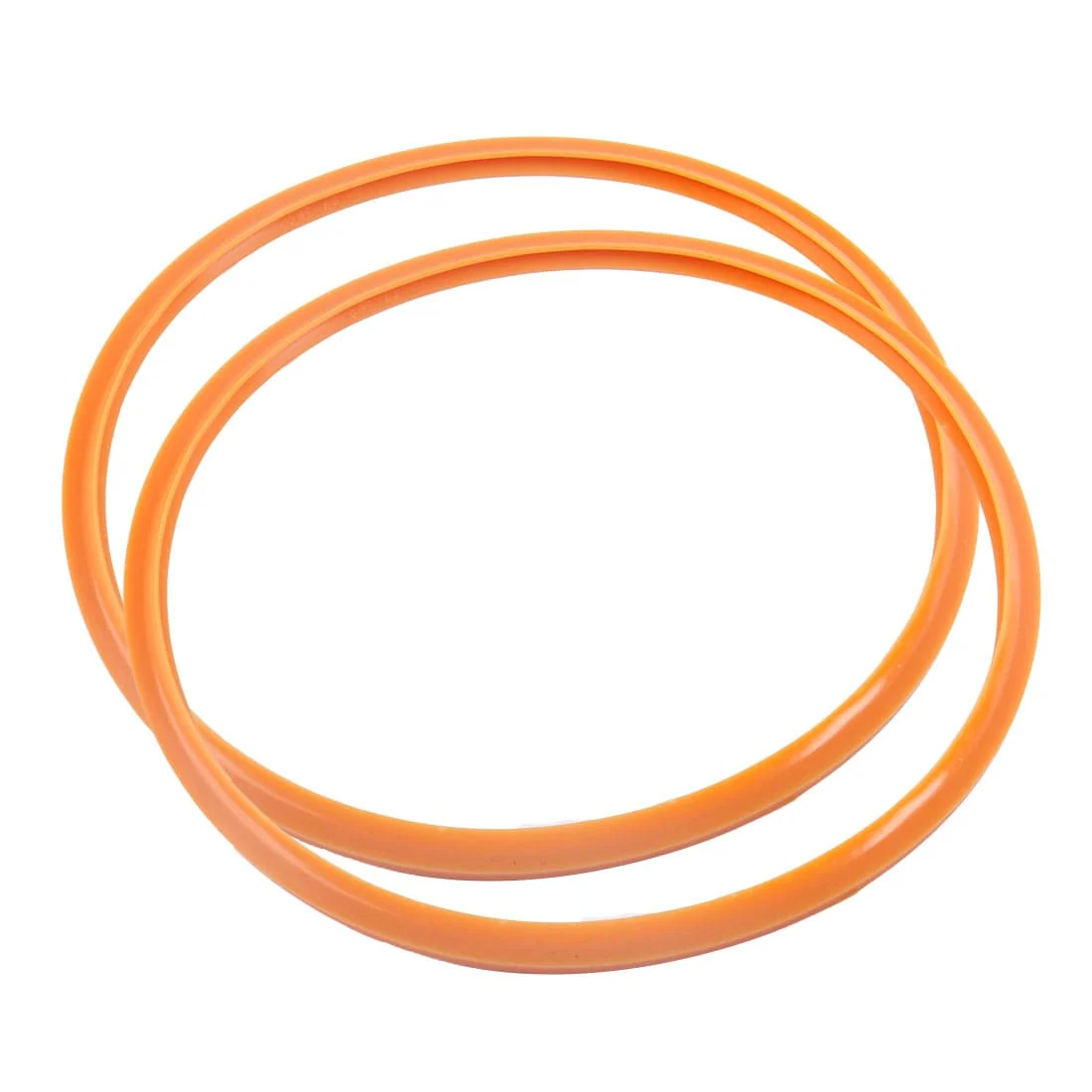 2pcs 34cm Silicone Pressure Cookers Gasket Sealing Ring Replacement - Orange - 34cm/13.4"