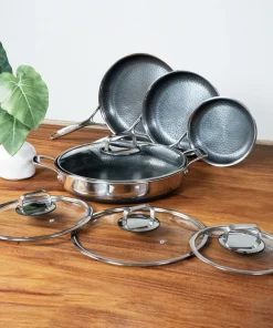 DiamondClad 8pc Hybrid Nonstick Fry Pan Cookware Set