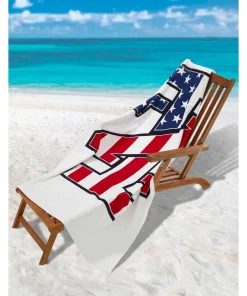 Izod Iz Flag Beach Towel - Beach Towel