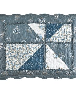 Eloise Triangle Patchwork Scalloped Edge Pillow Sham