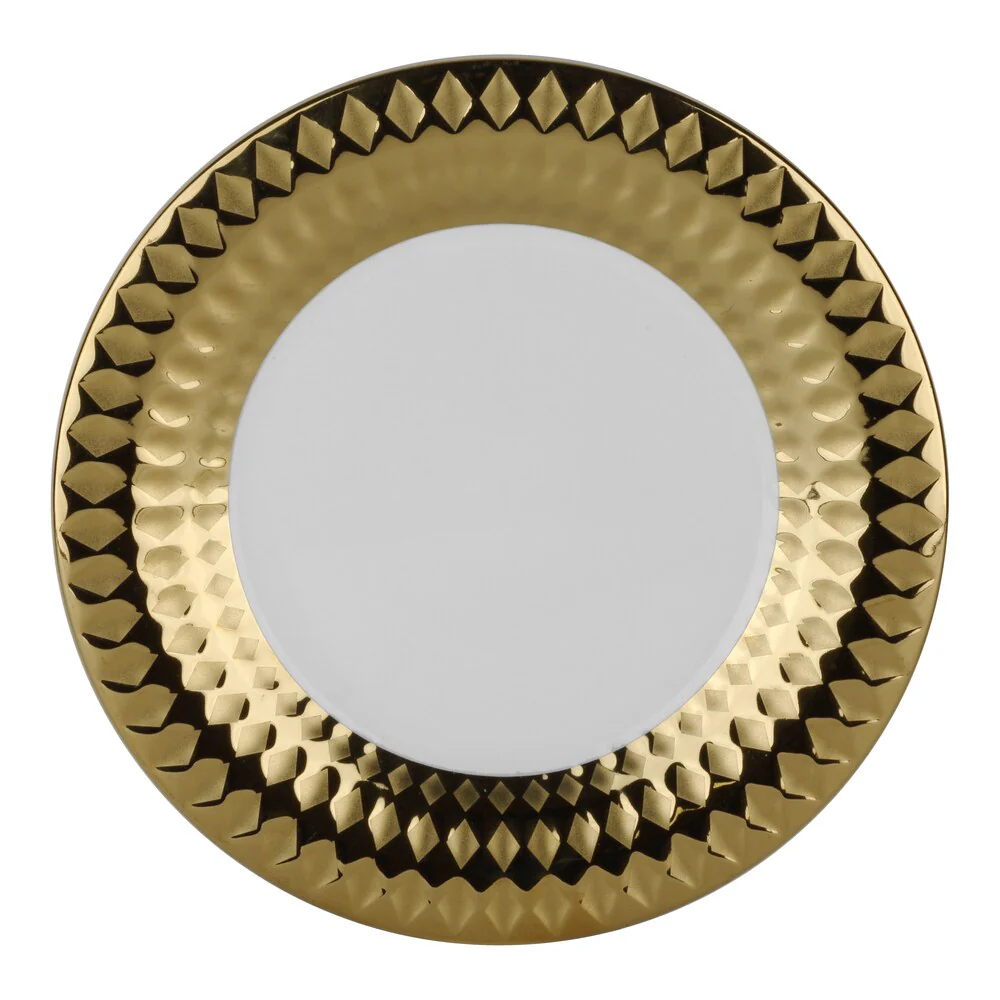 10 Strawberry Street Cairo 8-inch Salad Plate Gold (Set of 6)