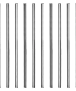 8.5" Heart Shape Stainless Steel Straws Reusable Metal Straw