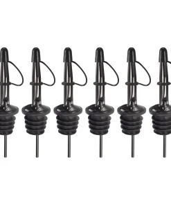 6pcs Stainless Steel Liquor Pourer Wine Oil Bottle Pour Spout, Rainbow