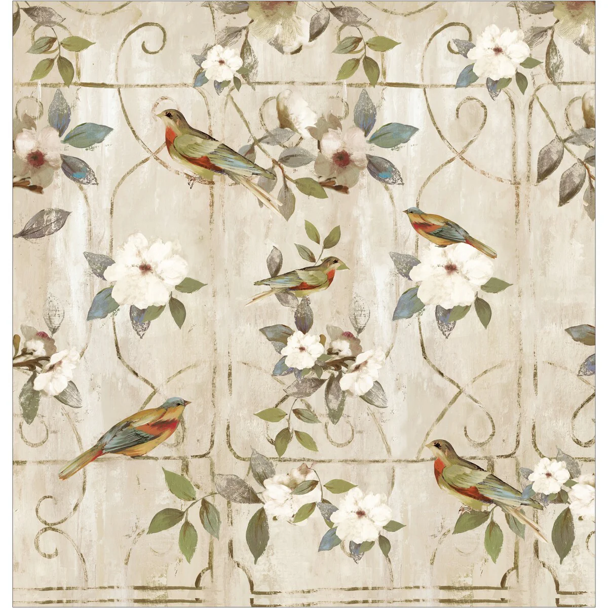 Bird Cage Shower Curtain