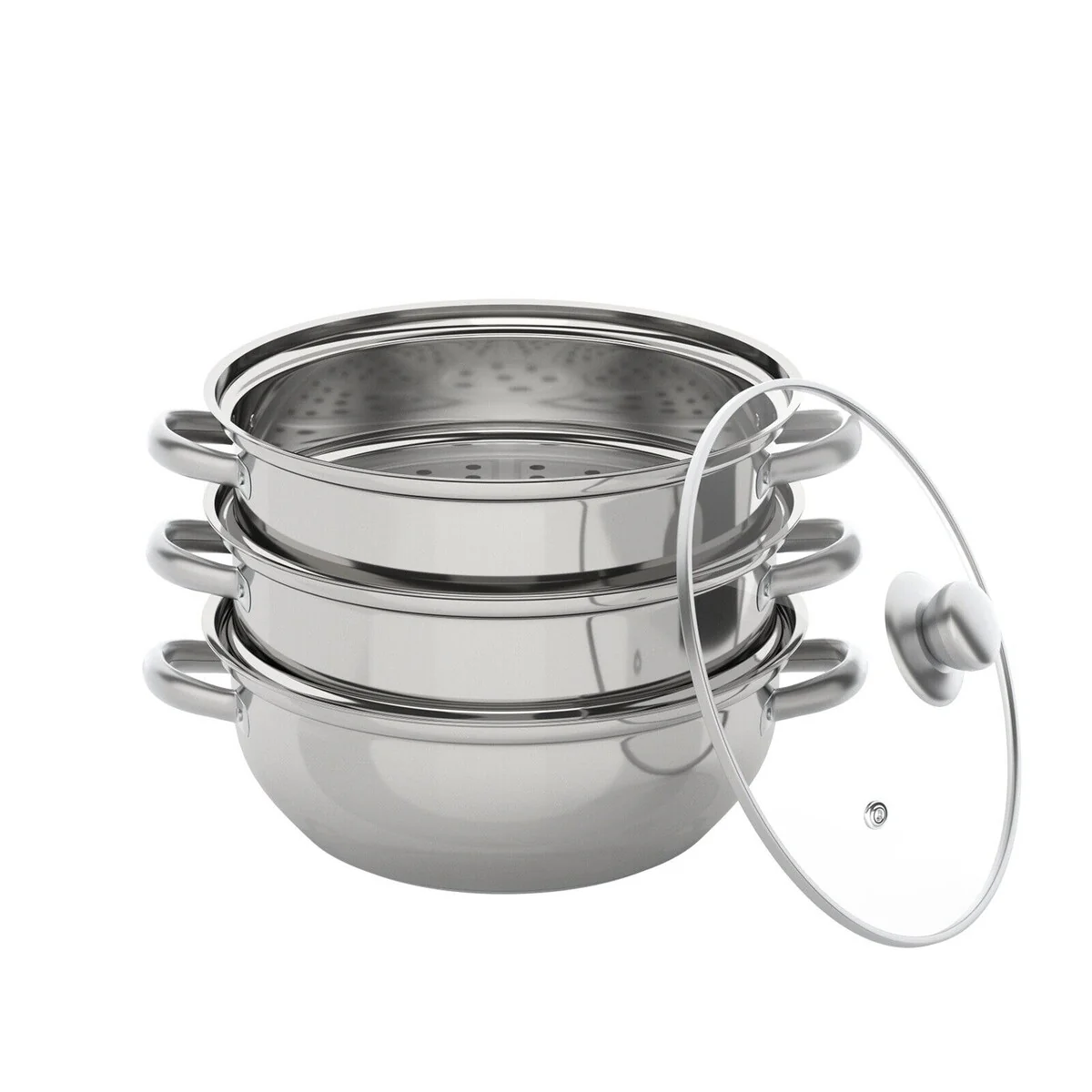 3 Tier Stainless Steel Kitchen Steamer Pot