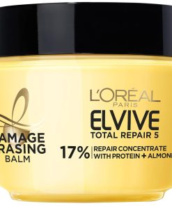 L'Oreal Paris Elvive Total Repair 5 Damage-Erasing Balm with Almond and Protein, 8.5 Ounce