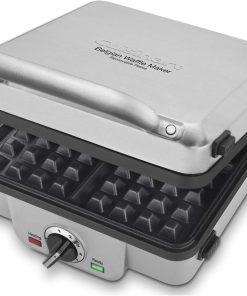 Cuisinart WAF-300P1 Belgian Waffle Maker with Pancake Plates, Brushed Stainless