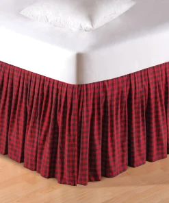 72X84" Cal K Dust Ruffle, Aspen Lod