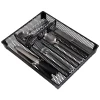 Kitchen Details Black Iron Small Cutlery Tray - 13" x 10.25" x 1.75"