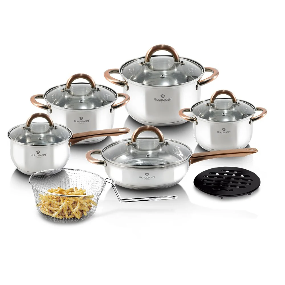 Blaumann 13-Piece Stainless Steel Cookware Set