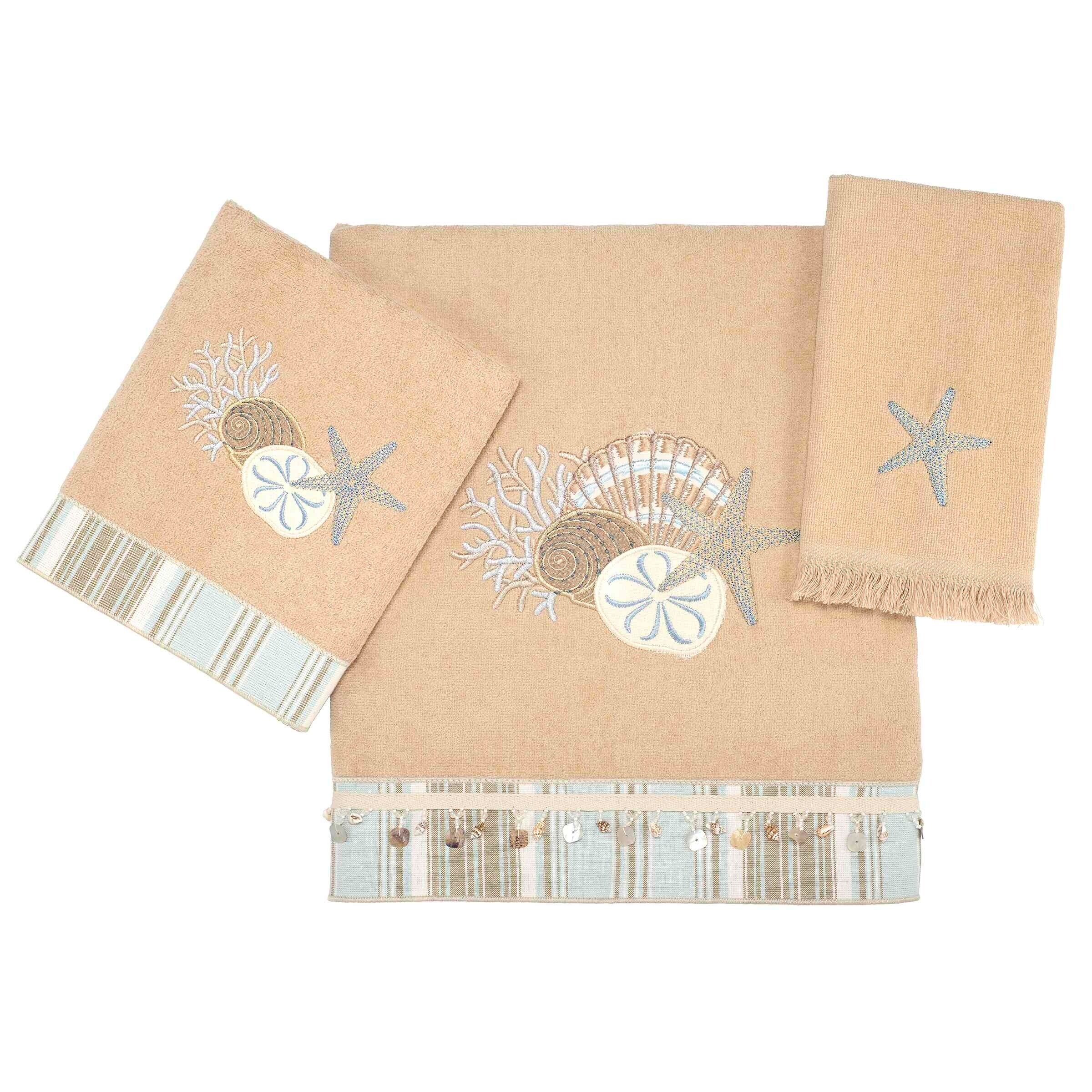Avanti Linens By the Sea 3-Piece Towel Set - Towel 3pc Set - B/H/FT