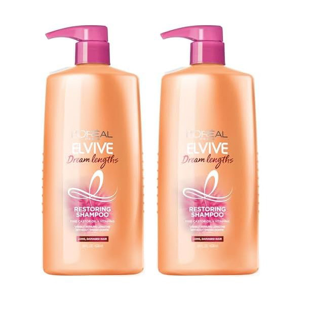 L'Oreal Paris Elvive Dream Lengths Shampoo and Conditioner Kit, Paraben Free, 1 kit