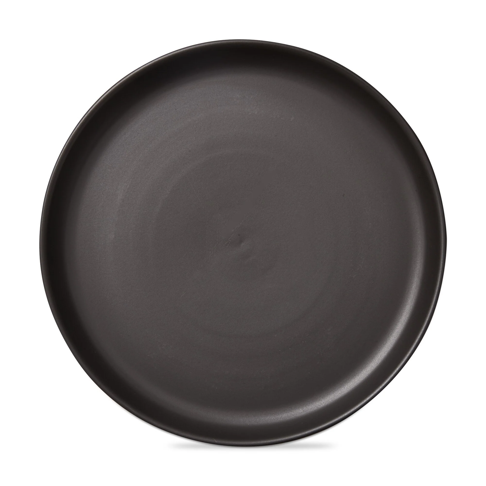 Logan Dinner Plate Stoneware Dishwasher Safe Black, 11 inch. Set 4