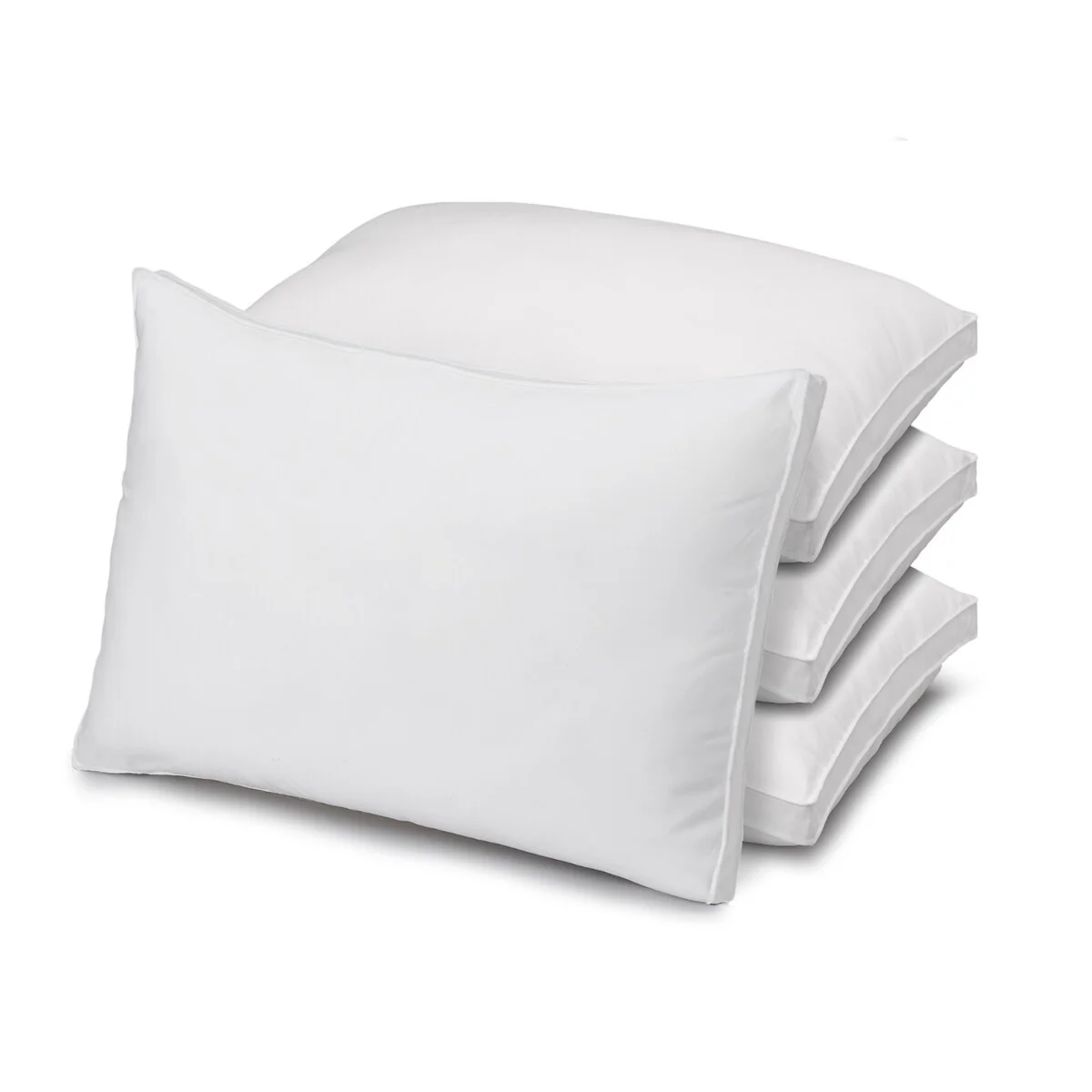 Ella Jayne Overstuffed Luxury Plush Medium/Firm Gel Filled Side/Back Sleeper Pillow, Set of 4