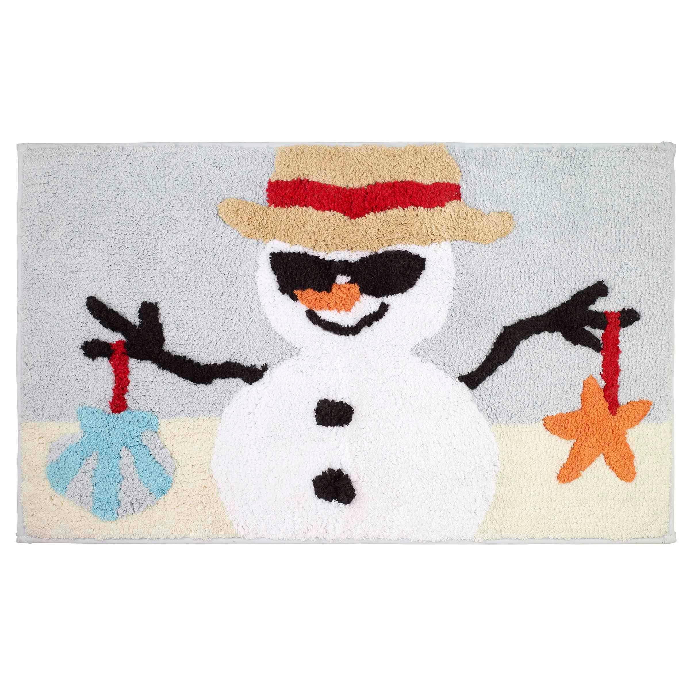 Avanti Linens Beach Snowman Rug
