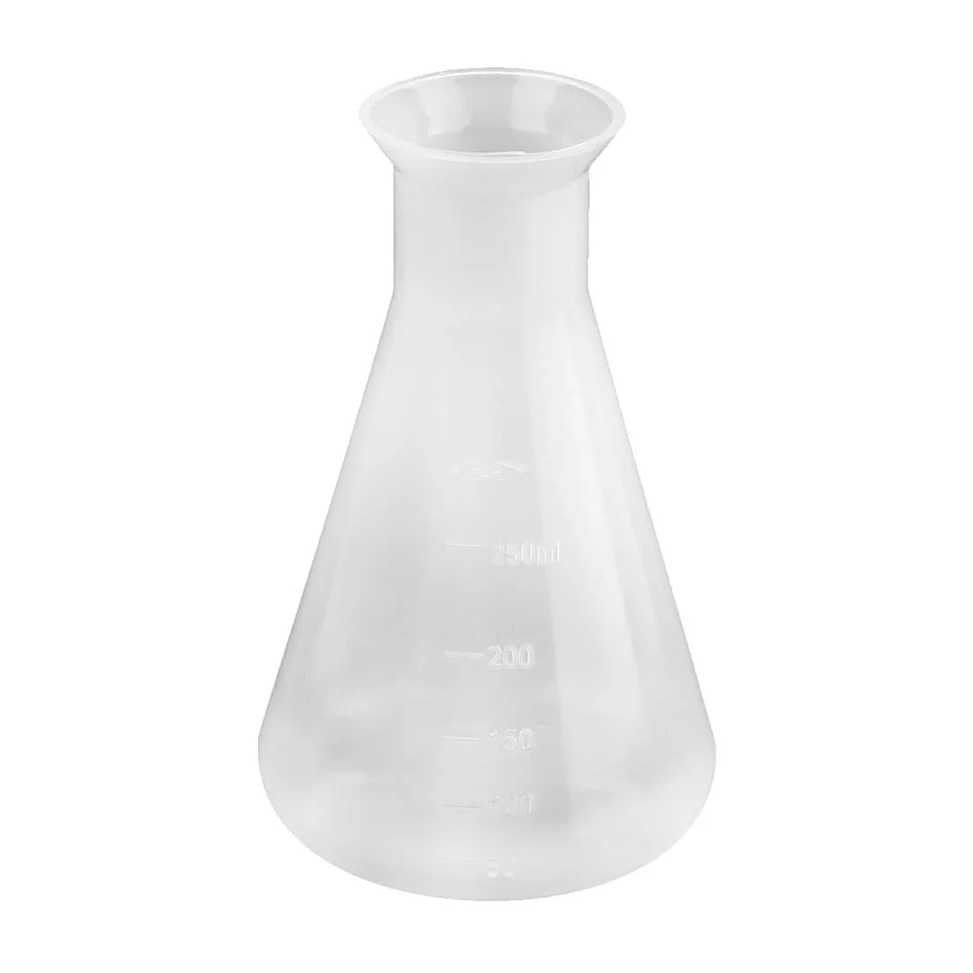 Laboratory Plastic Water Liquid Container Measuring Cup Beaker 250ml - Clear - 1.8"x3.3"x5.4"(Top. D*Bottom.D*H)