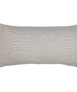 Dakota Star Farmhouse Blue Ticking Stripe King Pillow Case Set of 2