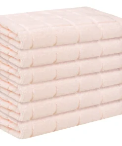 Cotton Face Cloths, Plaid Pattern Washcloths Set, Highly Absorbent and Fast Drying Towels for Bathroom 13" x 13"