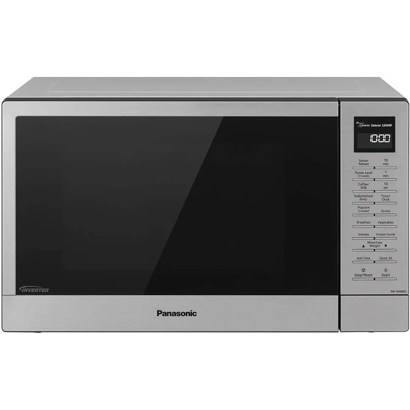 1.2 Cu Ft Compact Microwave with 1200W, Sensor Cooking & Turbo Defrost in Stainless