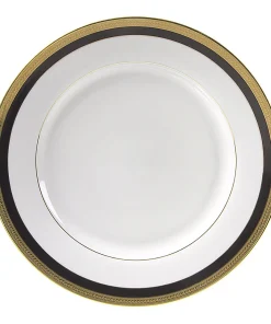 10 Strawberry Street Sahara Black Luncheon Plate (Set of 6)