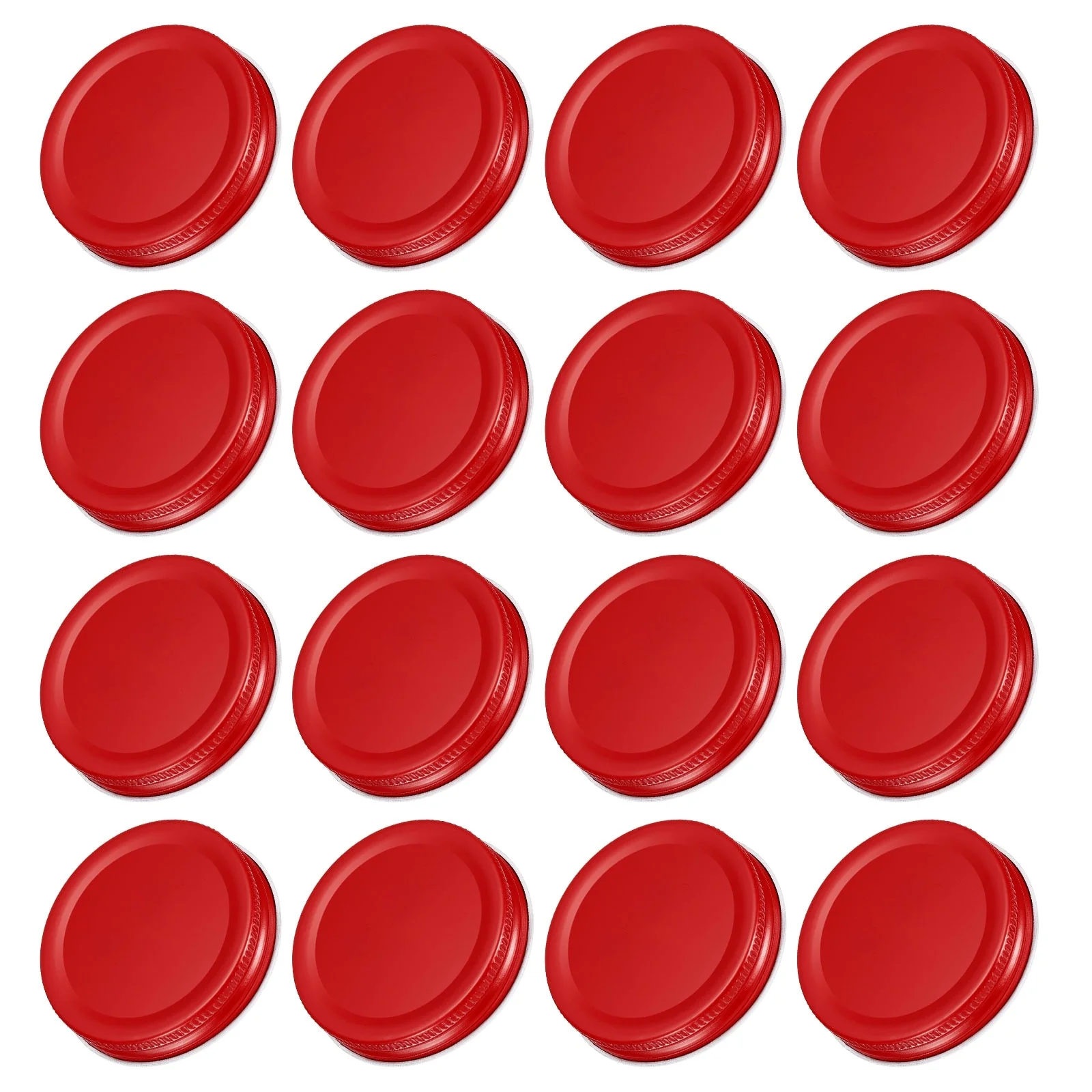 16Pcs Regular/Wide Mouth Tin Plate Mason Jar Lids for Canning Jars