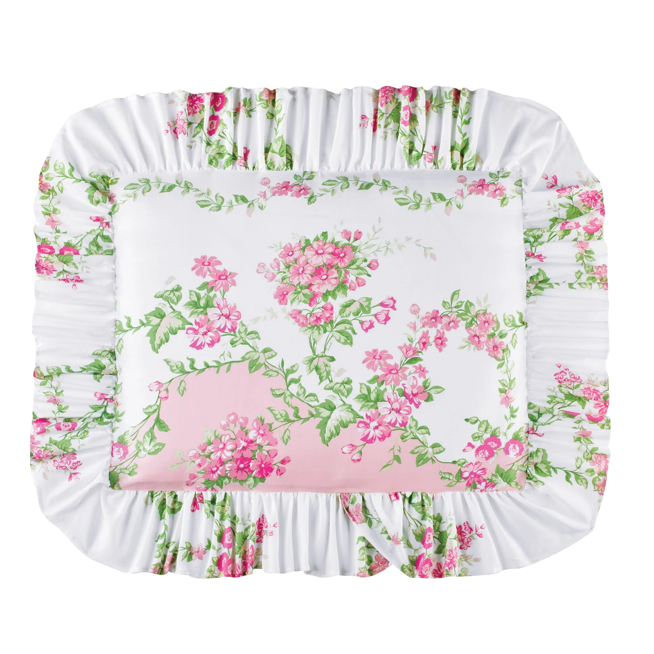 Floral Meadow Ruffled Edge Pillow Sham