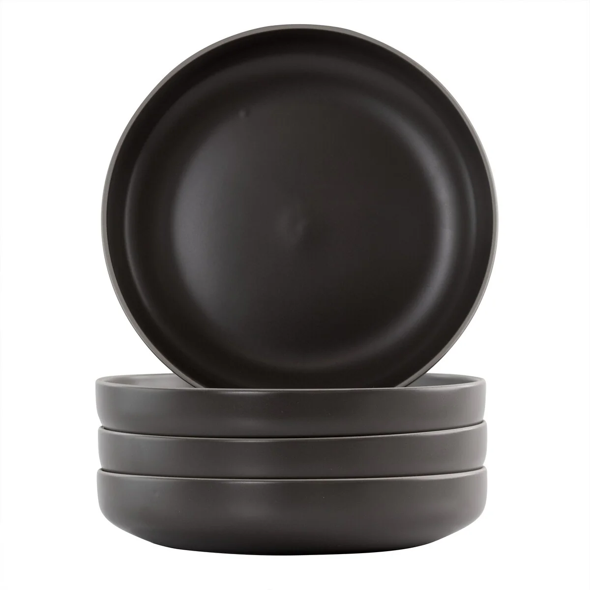 Artisanal Kitchen Supply Edge 4 Pc Stoneware 9.5 Inch Dinner Bowl Set