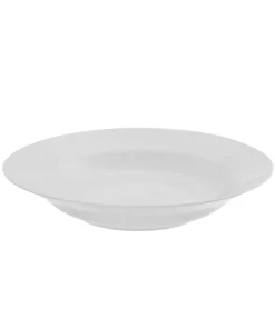 10 Strawberry Street Royal White Rim Soup 9" Set of 6