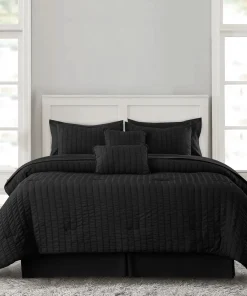 10 Pieces Bed in a Bag All Season Comforter Set Seersucker Bedding