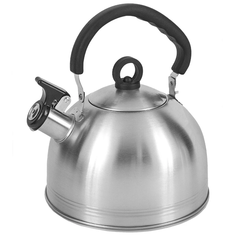 2.2 Liter Tea Kettle with Riveted Handle, Silver
