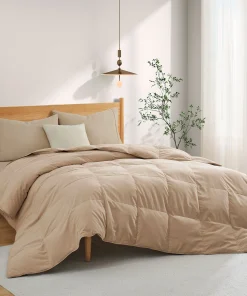 Lightweight & Year-round White Goose Down Duvet Comforter-Ginger Root