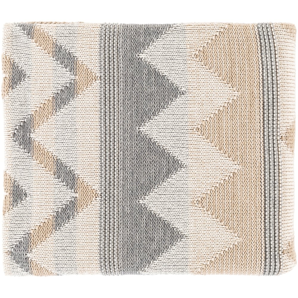 Artistic Weavers Mairi Knitted Chevron Cotton Throw