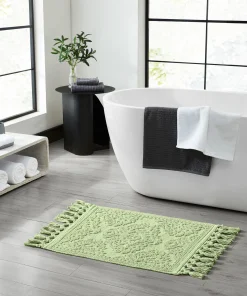Jean Pierre Ricardo Cotton Fringe Bath Rug