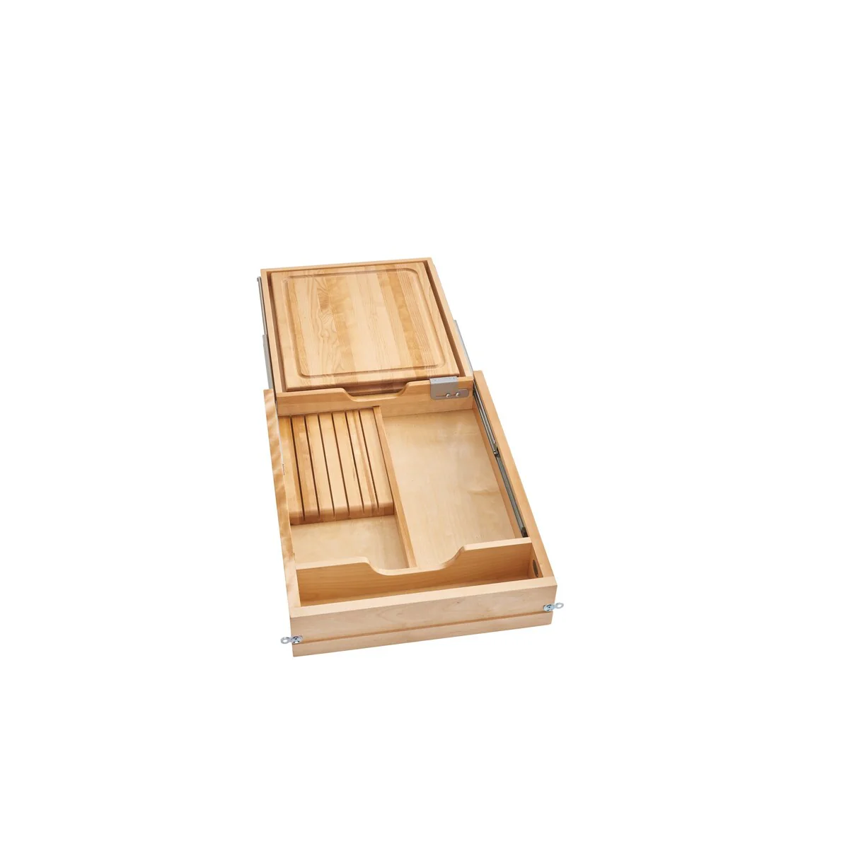 16.5 in Knife and Cutting Board Drawer Kit Soft Close - 16.5"W x 22.13"D x 4.38"H
