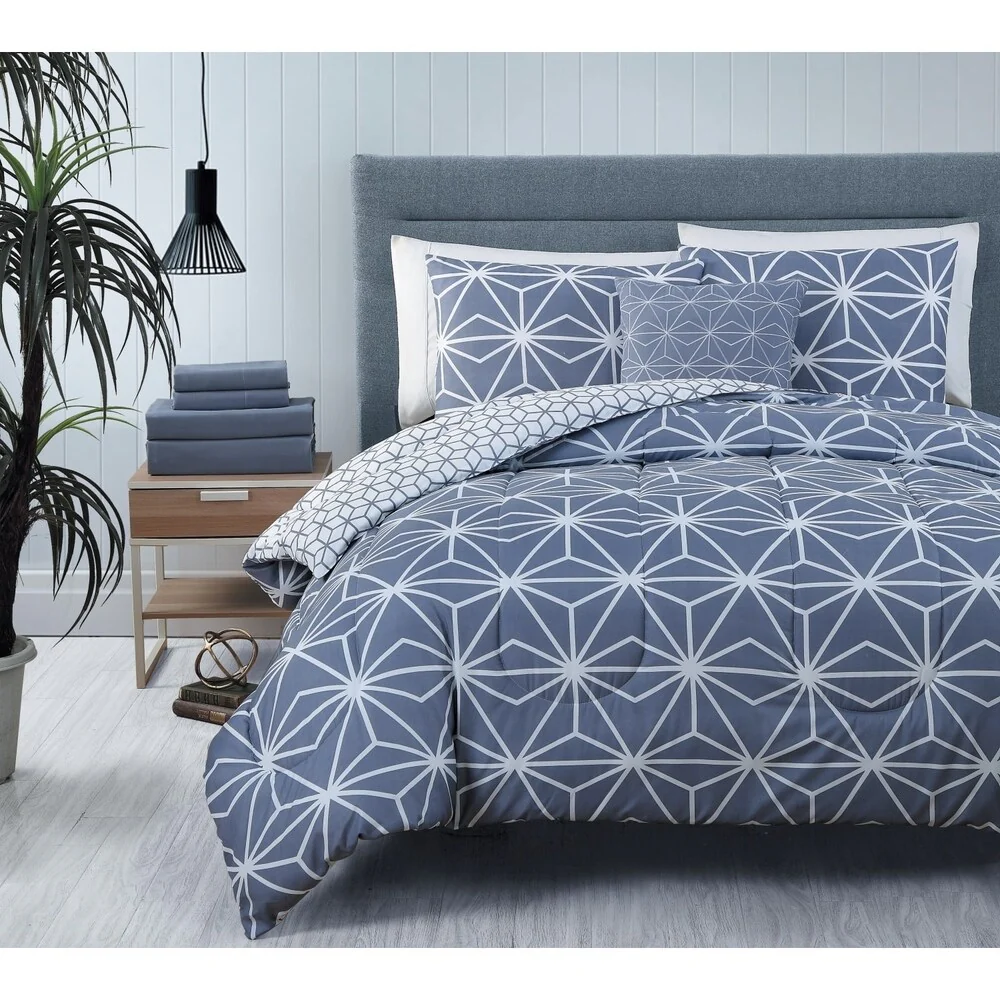 Avondale Manor Emery 8-piece Bed in a Bag Comforter Set