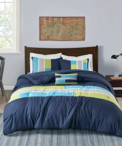 Intelligent Design Switch Casual Stripe Comforter Set