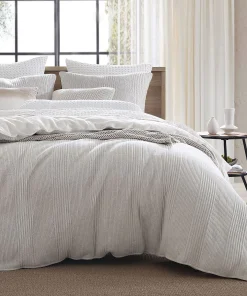 DKNY PURE Ribbed Jersey Duvet Set