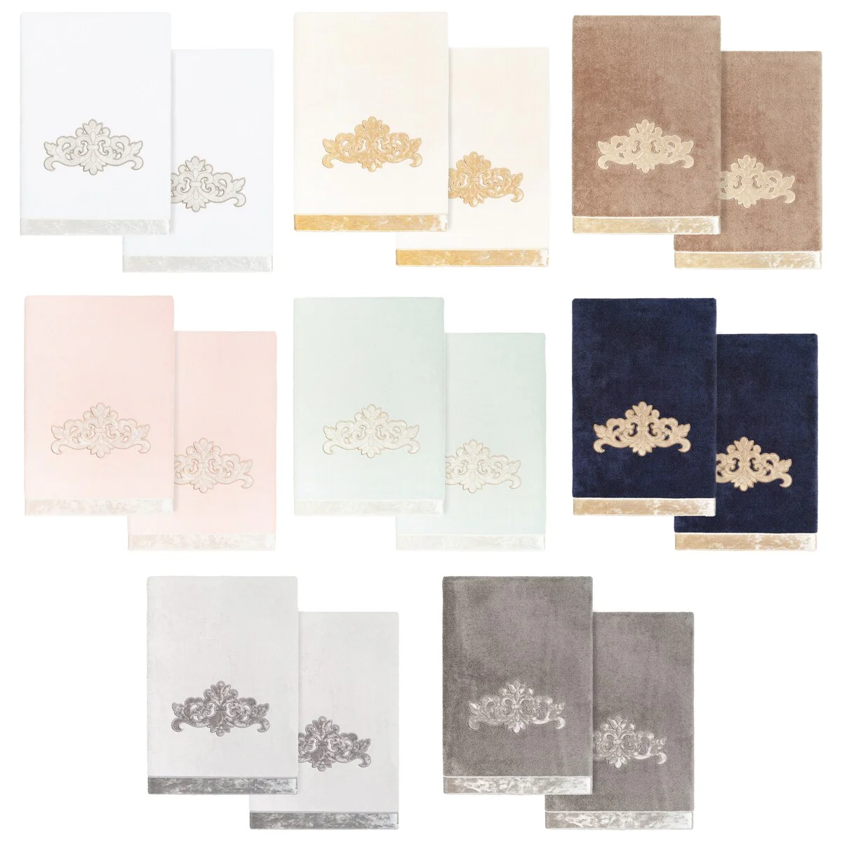 Authentic Hotel and Spa Turkish Cotton May 2 PC Bath Towel Set