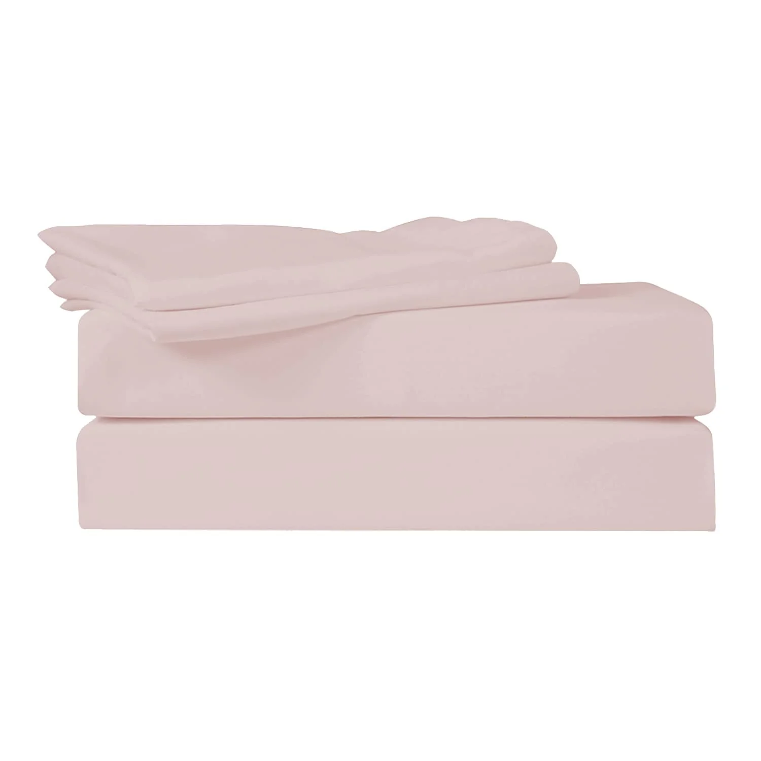 Just Linen 400 TC 100% Egyptian Cotton Sateen, Solid Colours, Full Sheet Set with Deep Pocketed Fitted Sheet