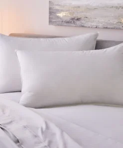 1221 Bedding Sateen White Goose Down Pillow